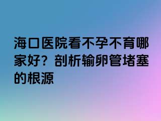 海口医院看不孕不育哪家好？剖析输卵管堵塞的根源