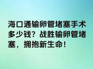 海口通输卵管堵塞手术多少钱？战胜输卵管堵塞，拥抱新生命！