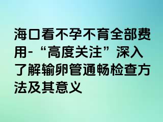 海口看不孕不育全部费用-“高度关注”深入了解输卵管通畅检查方法及其意义