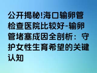 公开揭秘!海口输卵管检查医院比较好-输卵管堵塞成因全剖析：守护女性生育希望的关键认知